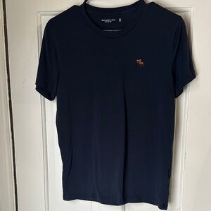 Abercrombie & Fitch Men's Dark Blue Tee
